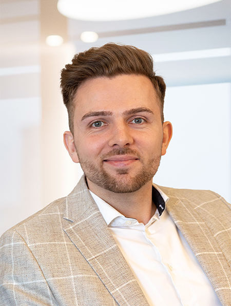 Foto des Vorstandes Robin Harbaum